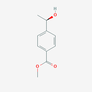 molecular formula C10H12O3 B142987 methyl 4-[(1R)-1-hydroxyethyl]benzoate CAS No. 128310-70-3