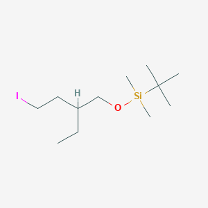 molecular formula C12H27IOSi B14298710 tert-Butyl(2-ethyl-4-iodobutoxy)dimethylsilane CAS No. 114047-45-9