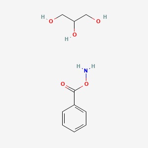 molecular formula C10H15NO5 B14298717 Amino benzoate;propane-1,2,3-triol CAS No. 120718-57-2