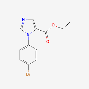 molecular formula C12H11BrN2O2 B1429872 Ethyl 1-(4-bromophenyl)-1H-imidazole-5-carboxylate CAS No. 911641-38-8