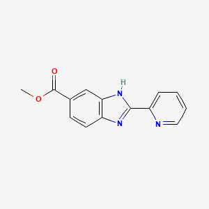 methyl 2-(2-pyridinyl)-1H-benzimidazole-5-carboxylate