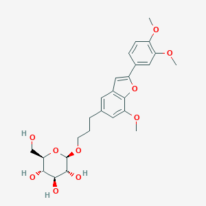 molecular formula C26H32O10 B142988 HOMO EGONOL BETA-D-GLUCOSIDE CAS No. 325791-19-3