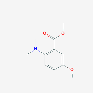 molecular formula C10H13NO3 B1429889 Methyl 2-(dimethylamino)-5-hydroxybenzoate CAS No. 937079-64-6