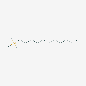 molecular formula C15H32Si B14298919 Trimethyl(2-methylideneundecyl)silane CAS No. 113593-14-9