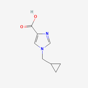 molecular formula C8H10N2O2 B1429892 1-(Cyclopropylmethyl)-1H-imidazole-4-carboxylic acid CAS No. 1439902-57-4