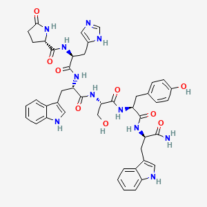 molecular formula C45H49N11O9 B1429906 (D-Trp6)-LHRH (1-6) amide CAS No. 1217367-73-1