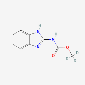 molecular formula C9H9N3O2 B1429907 trideuteriomethyl N-(1H-benzimidazol-2-yl)carbamate CAS No. 1255507-88-0