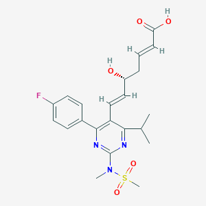 molecular formula C22H26FN3O5S B1429908 Rosuvastatin dehydro acid CAS No. 1422954-12-8