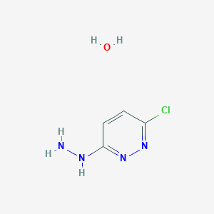 molecular formula C4H7ClN4O B1429910 3-Chloro-6-hydrazinylpyridazine hydrate CAS No. 1588441-01-3