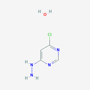 molecular formula C4H7ClN4O B1429911 4-Chloro-6-hydrazinylpyrimidine hydrate CAS No. 1588441-21-7