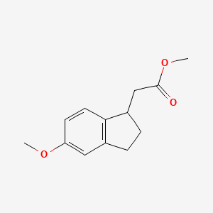 Methyl 2-(5-methoxy-2,3-dihydro-1H-inden-1-yl)acetate