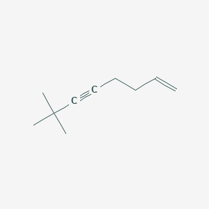 molecular formula C10H16 B14299147 7,7-Dimethyloct-1-en-5-yne CAS No. 120254-94-6