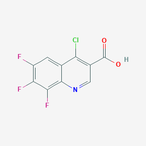 molecular formula C10H3ClF3NO2 B1429921 4-Chloro-6,7,8-trifluoroquinoline-3-carboxylic acid CAS No. 207231-25-2