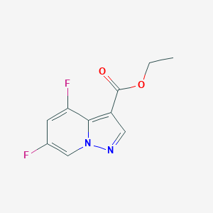 molecular formula C10H8F2N2O2 B1429923 Ethyl 4,6-difluoropyrazolo[1,5-A]pyridine-3-carboxylate CAS No. 1427501-67-4