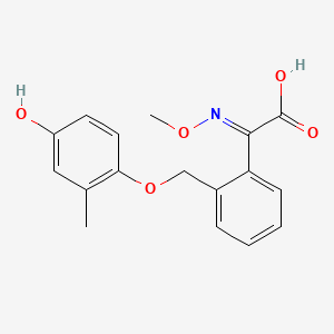 molecular formula C17H17NO5 B1429926 4-Hydroxy Kresoxim-methyl Carboxylic Acid CAS No. 1639810-29-9