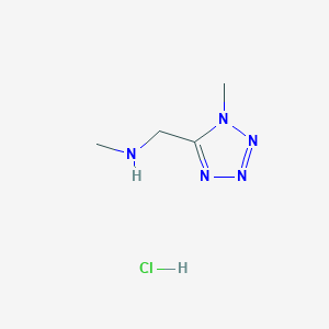 molecular formula C4H10ClN5 B1429931 甲基[(1-甲基-1H-1,2,3,4-四唑-5-基)甲基]胺盐酸盐 CAS No. 1384429-04-2
