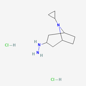 8-Cyclopropyl-3-hydrazinyl-8-azabicyclo[3.2.1]octane dihydrochloride