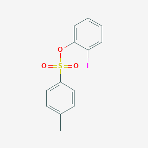 molecular formula C13H11IO3S B142994 2-Iodophenyl 4-methylbenzene-1-sulfonate CAS No. 136859-32-0