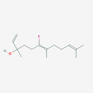molecular formula C15H25FO B14299464 6-Fluoro-3,7,11-trimethyldodeca-1,6,10-trien-3-ol CAS No. 116058-31-2
