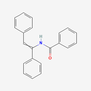 molecular formula C21H17NO B14299488 N-(1,2-Diphenylethenyl)benzamide CAS No. 114971-43-6