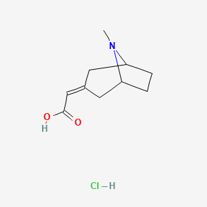 2-{8-Methyl-8-azabicyclo[3.2.1]octan-3-ylidene}acetic acid hydrochloride