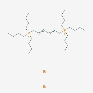 molecular formula C30H62Br2P2 B14299554 (Hexa-2,4-diene-1,6-diyl)bis(tributylphosphanium) dibromide CAS No. 120343-24-0