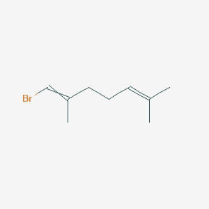 molecular formula C9H15Br B14299578 1-Bromo-2,6-dimethylhepta-1,5-diene CAS No. 112900-65-9