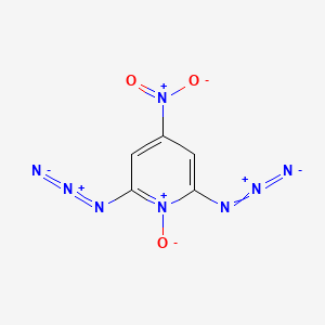 molecular formula C5H2N8O3 B14299583 2,6-Diazido-4-nitro-1-oxo-1lambda~5~-pyridine CAS No. 114153-99-0