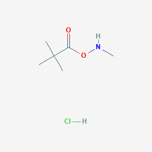 molecular formula C6H14ClNO2 B14299593 Methylamino 2,2-dimethylpropanoate;hydrochloride CAS No. 112032-43-6
