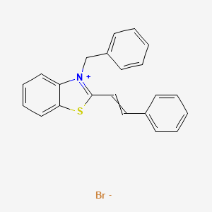 molecular formula C22H18BrNS B14299627 3-Benzyl-2-(2-phenylethenyl)-1,3-benzothiazol-3-ium bromide CAS No. 113395-51-0