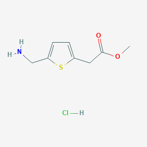 Methyl 2-[5-(aminomethyl)thiophen-2-yl]acetate hydrochloride