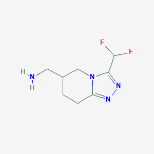 [3-(difluoromethyl)-5H,6H,7H,8H-[1,2,4]triazolo[4,3-a]pyridin-6-yl]methanamine