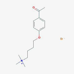 molecular formula C15H24BrNO2 B14299660 4-(4-Acetylphenoxy)-N,N,N-trimethylbutan-1-aminium bromide CAS No. 112147-86-1