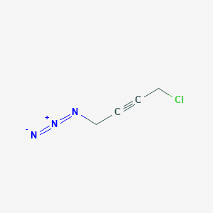 molecular formula C4H4ClN3 B14299734 1-Azido-4-chlorobut-2-yne CAS No. 119720-88-6