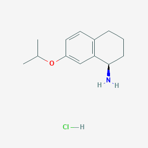 (1R)-7-(propan-2-yloxy)-1,2,3,4-tetrahydronaphthalen-1-amine hydrochloride
