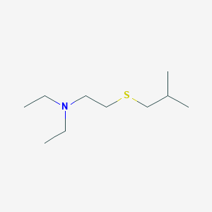 molecular formula C10H23NS B14299758 Isobutyl 2-diethylaminoethyl sulfide CAS No. 115986-18-0
