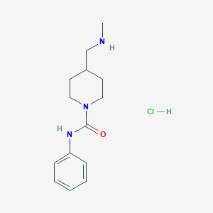 4-[(methylamino)methyl]-N-phenylpiperidine-1-carboxamide hydrochloride