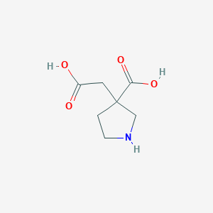 3-(Carboxymethyl)pyrrolidine-3-carboxylic acid