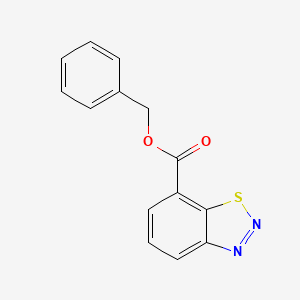 molecular formula C14H10N2O2S B14299783 Benzyl 1,2,3-benzothiadiazole-7-carboxylate CAS No. 124370-26-9