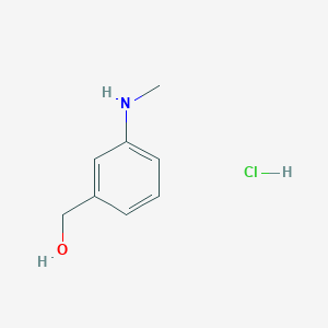 molecular formula C8H12ClNO B1429982 [3-(Methylamino)phenyl]methanol hydrochloride CAS No. 1423031-43-9