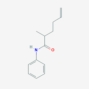 molecular formula C13H17NO B14299824 2-Methyl-N-phenylhex-5-enamide CAS No. 114662-84-9