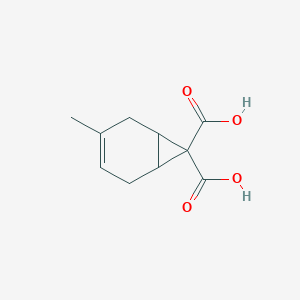 molecular formula C10H12O4 B14299826 3-Methylbicyclo[4.1.0]hept-3-ene-7,7-dicarboxylic acid CAS No. 112750-04-6