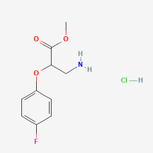 Methyl 3-amino-2-(4-fluorophenoxy)propanoate hydrochloride