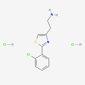 2-[2-(2-Chlorophenyl)-1,3-thiazol-4-yl]ethan-1-amine dihydrochloride