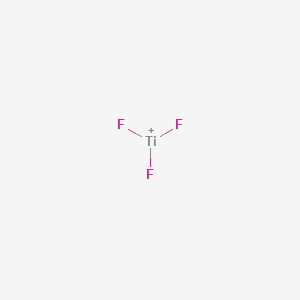 molecular formula F3Ti+ B14299864 Titanium(1+), trifluoro- CAS No. 121472-26-2