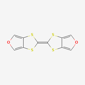 molecular formula C10H4O2S4 B14299910 2-(2H-[1,3]Dithiolo[4,5-c]furan-2-ylidene)-2H-[1,3]dithiolo[4,5-c]furan CAS No. 125113-41-9