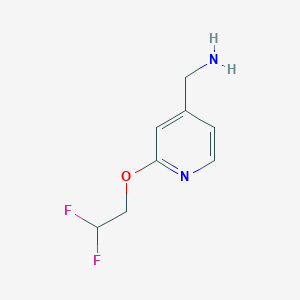 [2-(2,2-Difluoroethoxy)pyridin-4-yl]methanamine