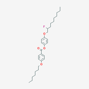 molecular formula C30H43FO4 B14299924 4-[(2-Fluorodecyl)oxy]phenyl 4-(heptyloxy)benzoate CAS No. 113701-92-1