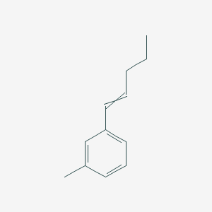 molecular formula C12H16 B14299938 1-Methyl-3-(pent-1-en-1-yl)benzene CAS No. 116164-72-8