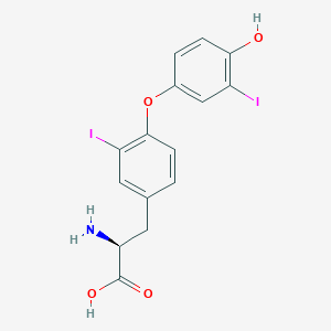 molecular formula C15H13I2NO4 B014300 3,3'-Diiodo-L-thyronine CAS No. 4604-41-5